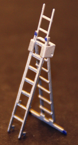 Ferro Train M-354-FM - Garden ladder, extendable (metal), ready made model